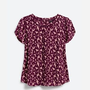 41 Hawthorne Lakynn Lattice Detail Button Back Blouse